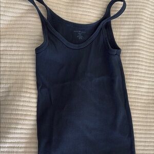 Brandy Melville Women's Navy Tank Top cotton
